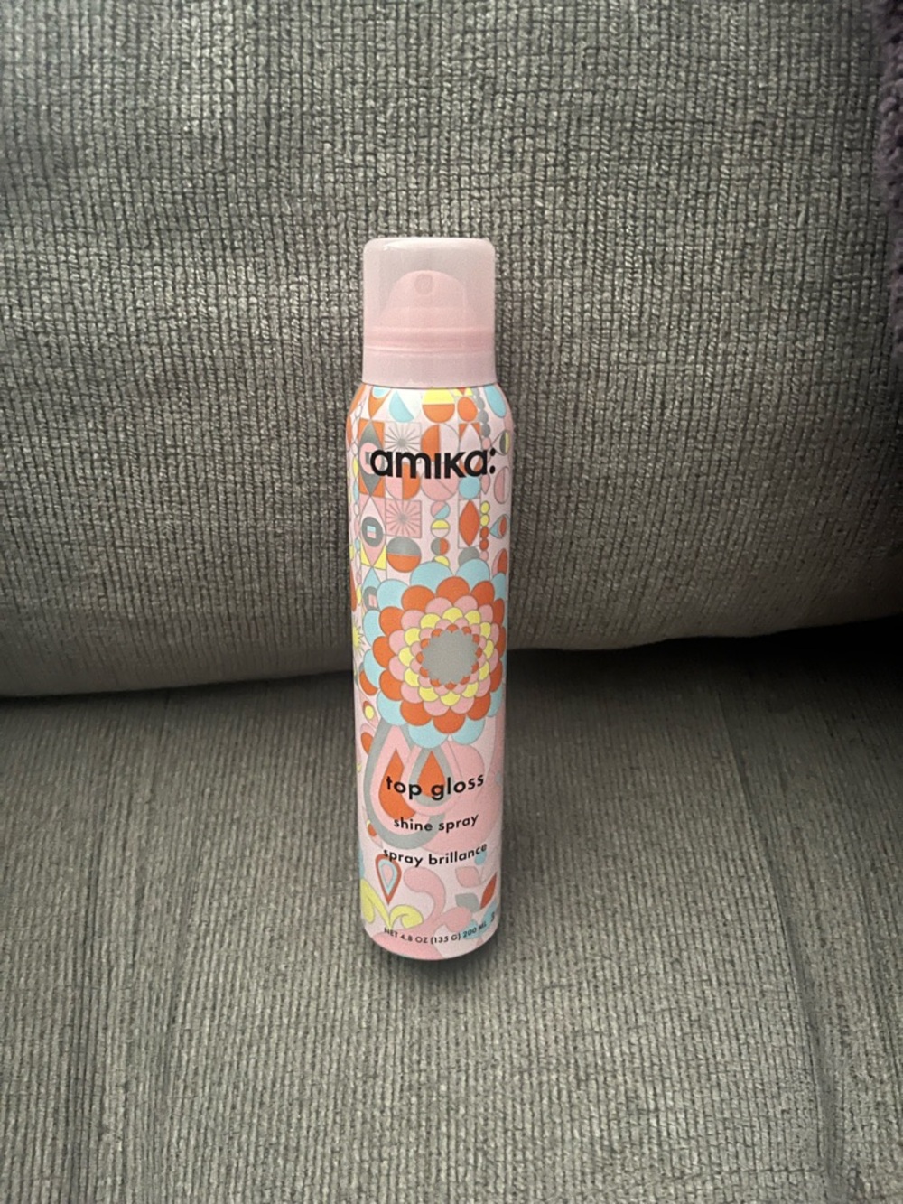 amika Pink Floral Top Gloss Shine Spray